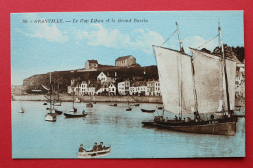 Ansichtskarte AK Granville 1900-1930 Cap Lihou Grand Bassin Segelboot Frankreich France 50 Manche